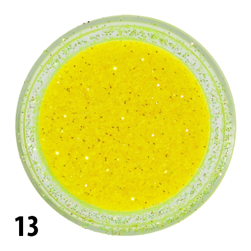 Glitrový prach - 13 žltý 10 ks